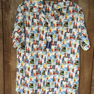 Men's Fun Print Casual Golf Shirt - Multicolor